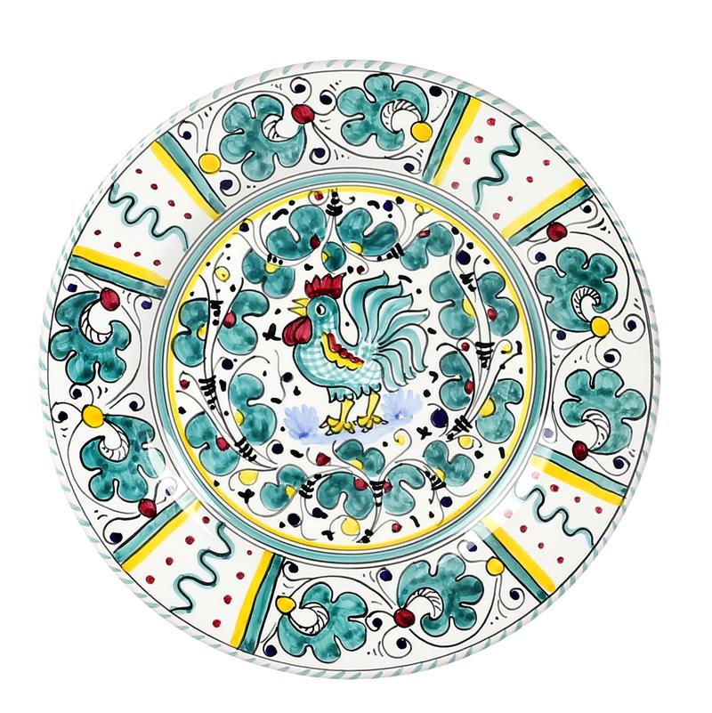 ORVIETO GREEN ROOSTER: 5 Pieces Place Setting