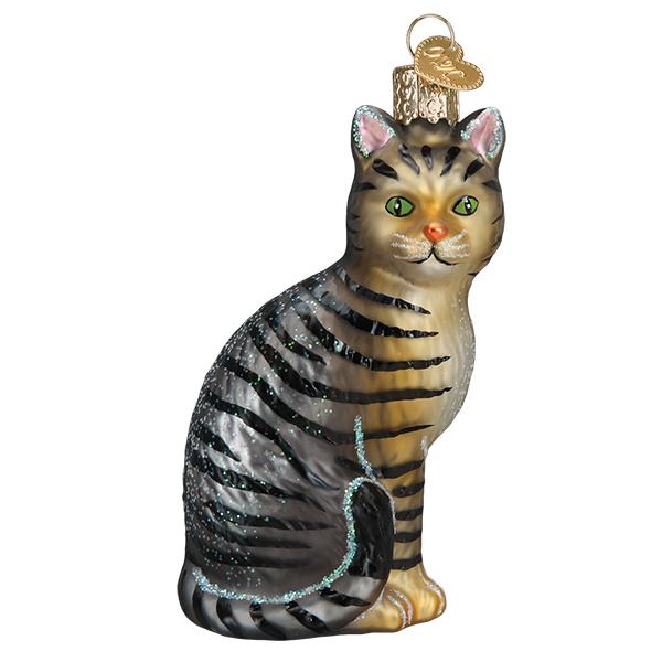 Tabby Cat ornament