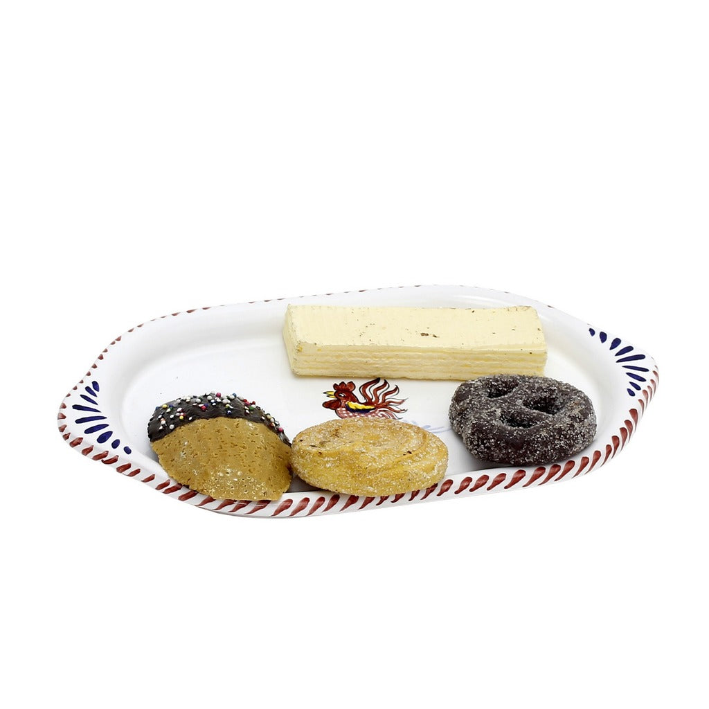 ORVIETO RED ROOSTER: Oval/Oblong Small Tray
