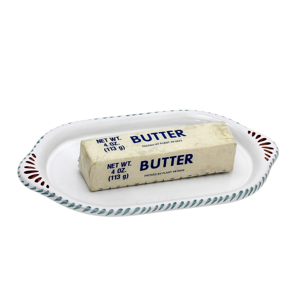 ORVIETO GREEN ROOSTER: Oval/Oblong Small Tray