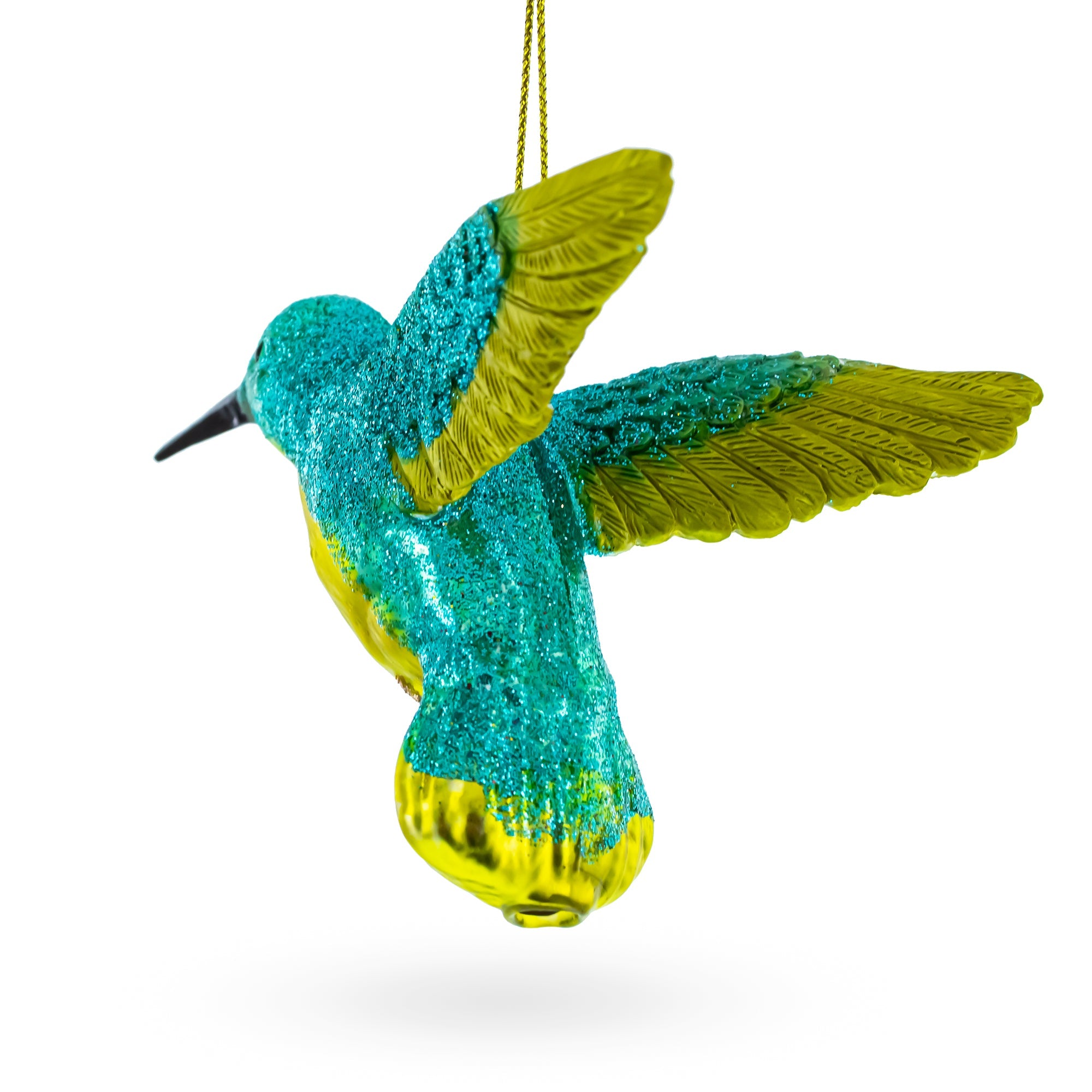 Hummingbird Glass Christmas Ornament
