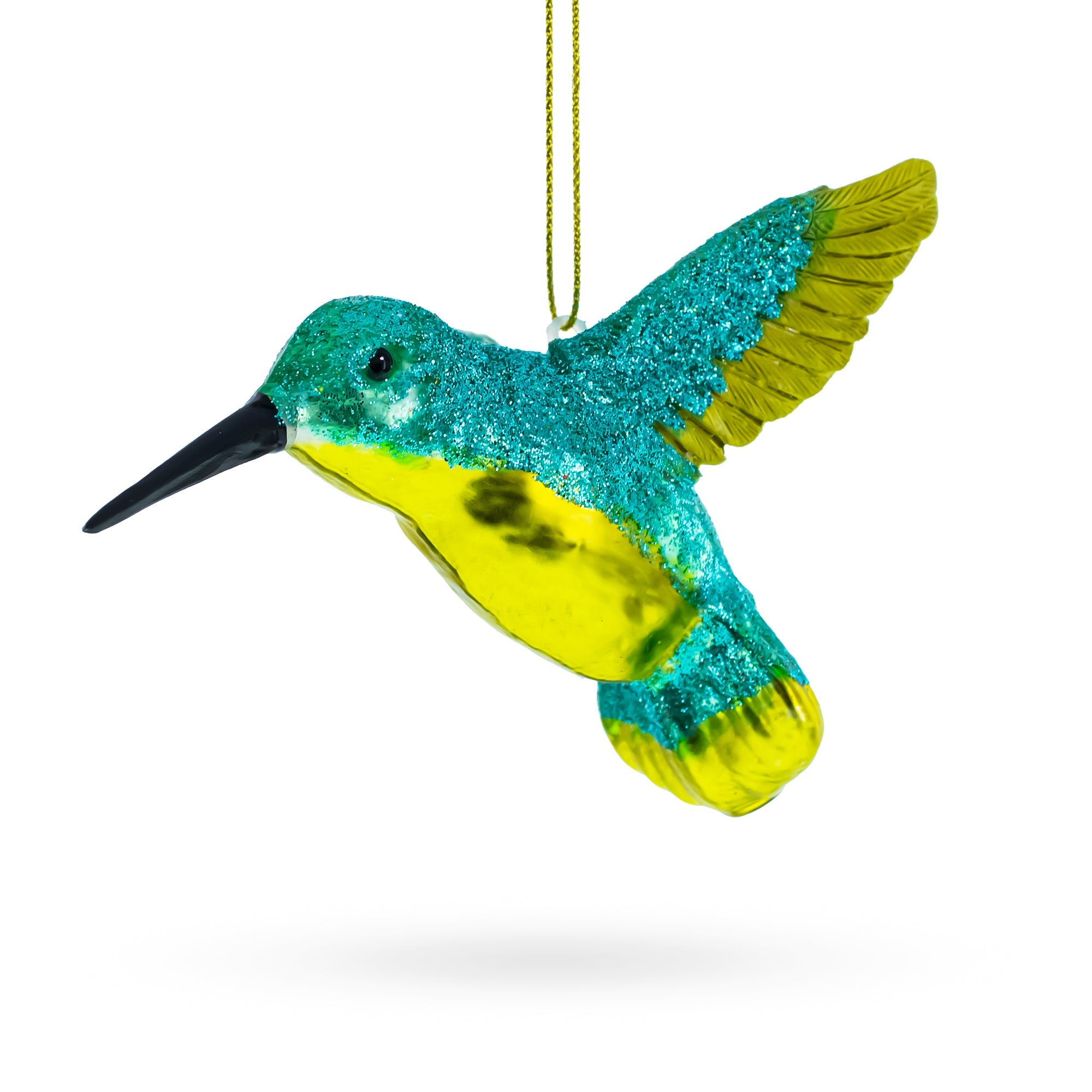 Hummingbird Glass Christmas Ornament