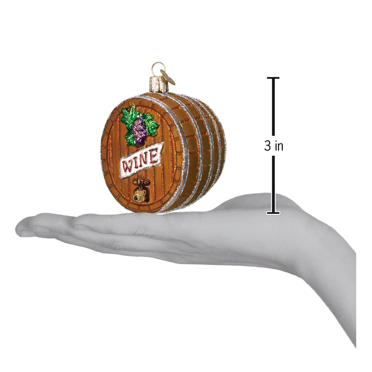 Wine Barrel Ornament