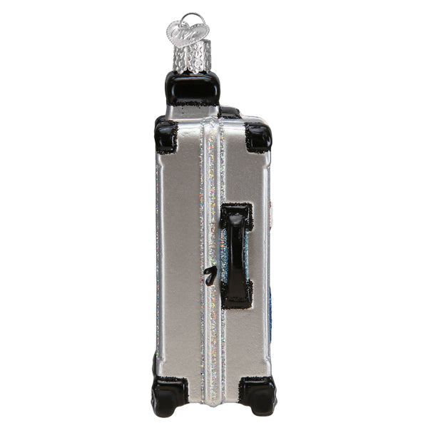 Rolling Suitcase Ornament Old World Christmas