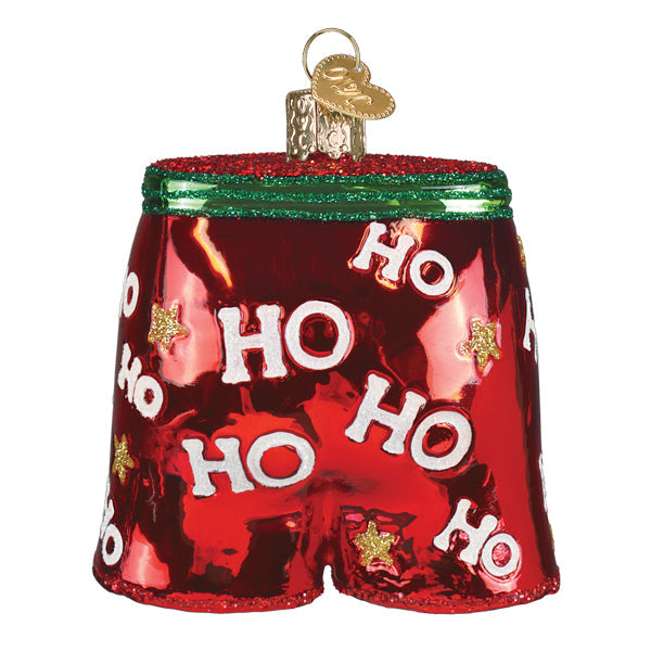 Holiday Boxer Shorts Ornament