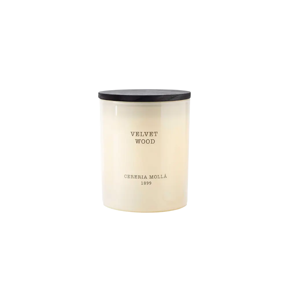 Cereria Molla - Velvet Wood Ivory Premium Candle - 8 oz / 230 g