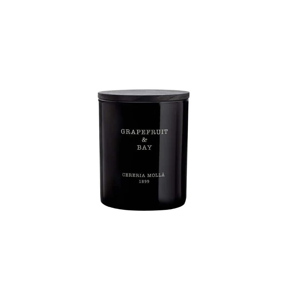 Cereria Molla - Grapefruit & Bay Black Premium Candle - 8 oz / 230 g