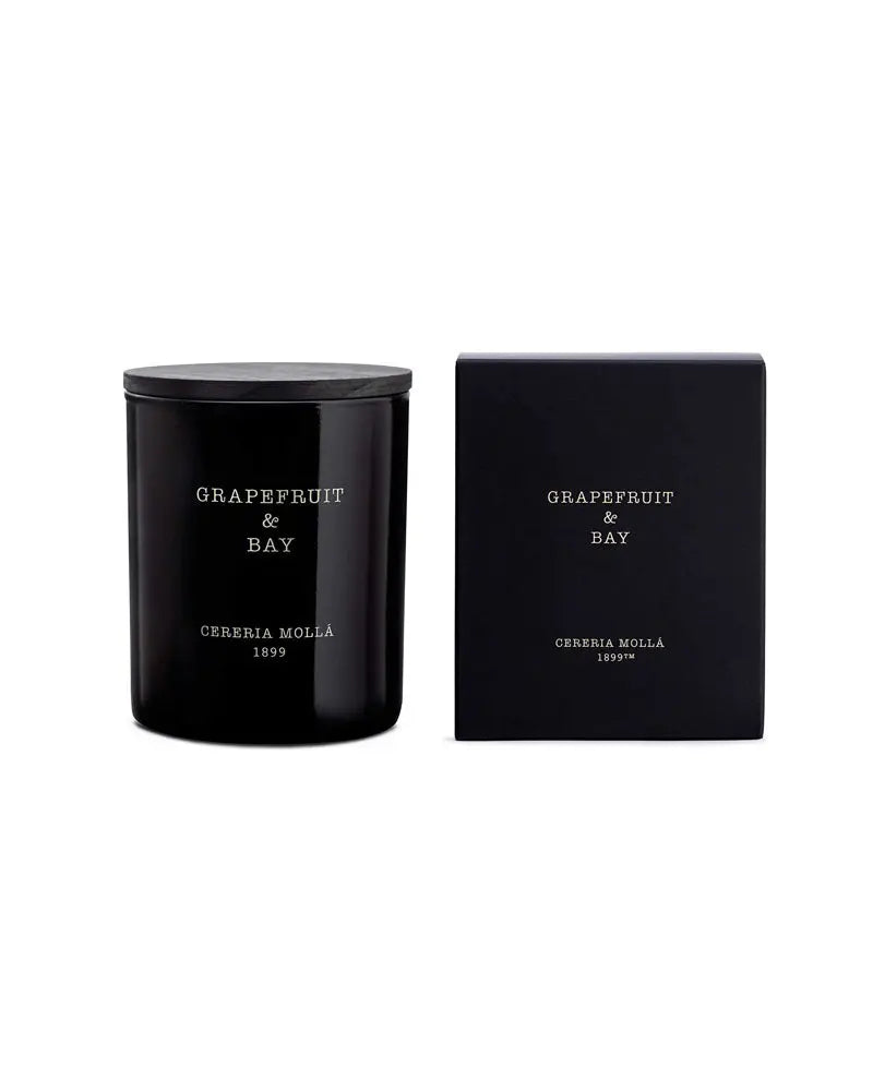 Cereria Molla - Grapefruit & Bay Black Premium Candle - 8 oz / 230 g