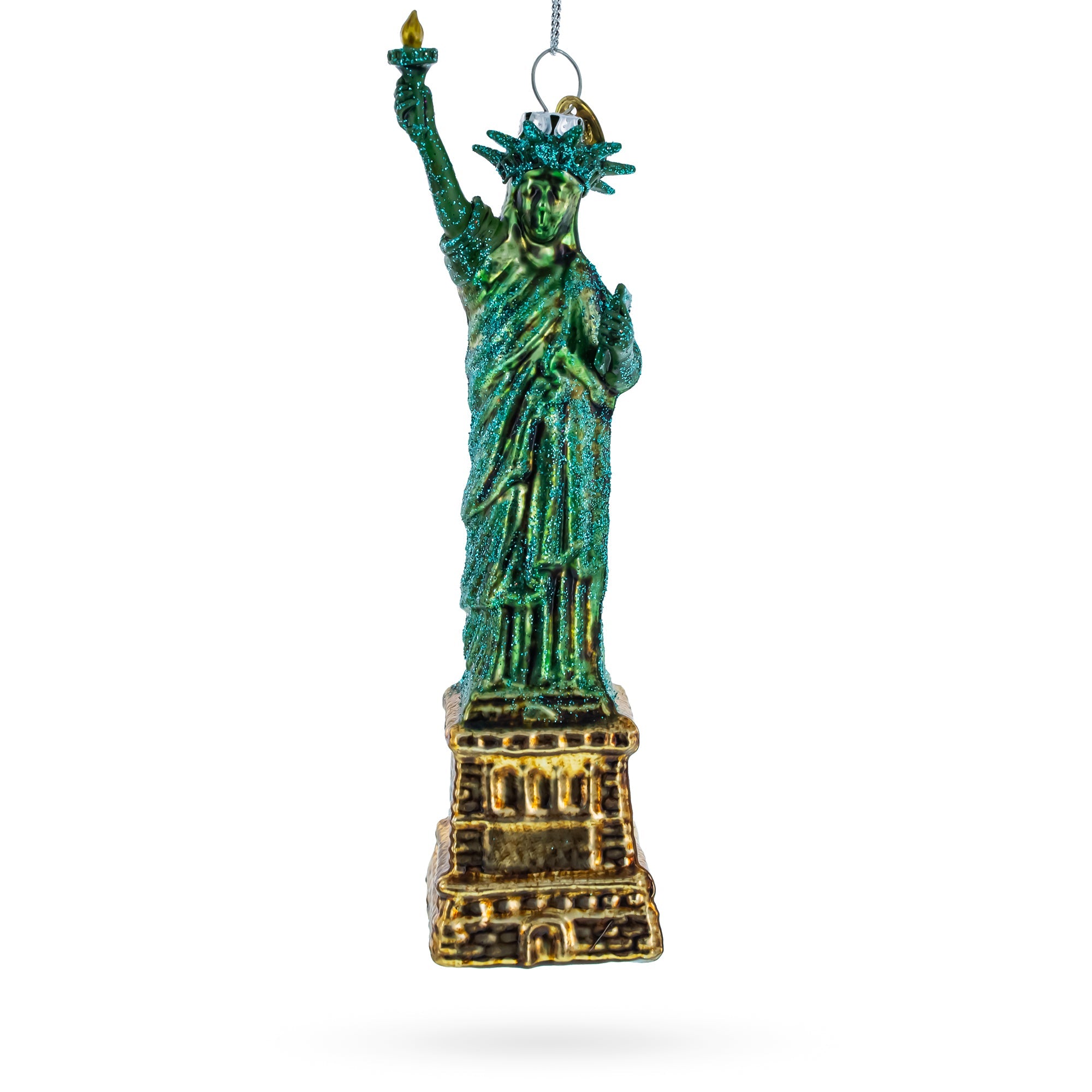 Statue of Liberty New York Glass Christmas Ornament