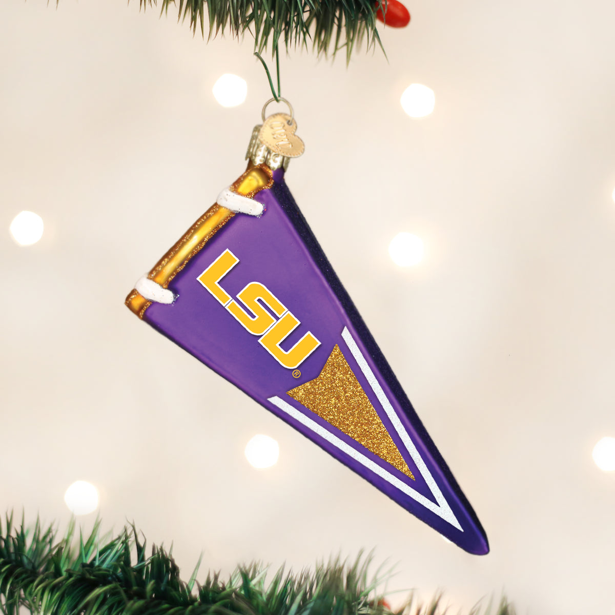 LSU Pennant Ornament