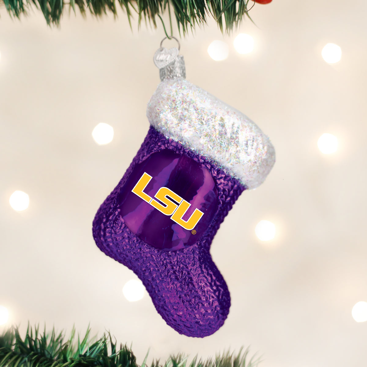 LSU Stocking Ornament