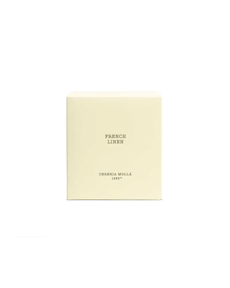 Cereria Molla - French Linen Ivory 3 wick XL Candle - 21 oz / 600 g