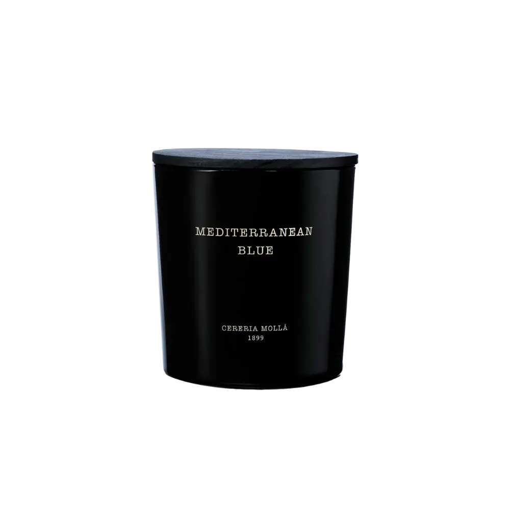 Cereria Molla - Mediterranean Blue Black 3 wick XL Candle - 21 oz / 600 g