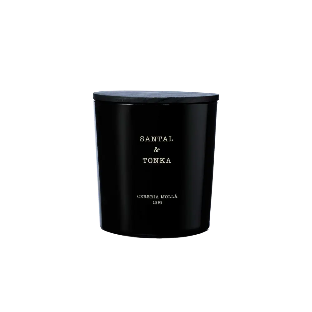 Cereria Molla - Santal & Tonka Black 3 wick XL Candle - 21 oz / 600 g