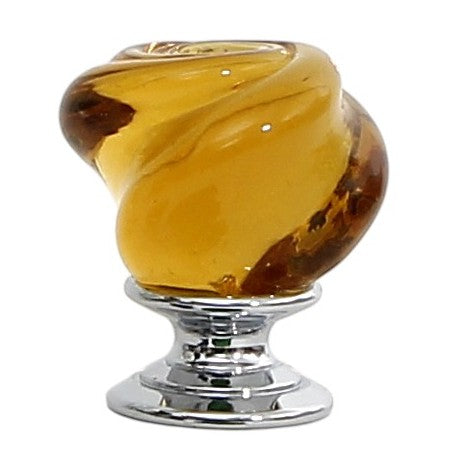 JEWERLY BOX: Authentic Deruta Keepsake Oval Box with Murano Knob - RICCO DERUTA design