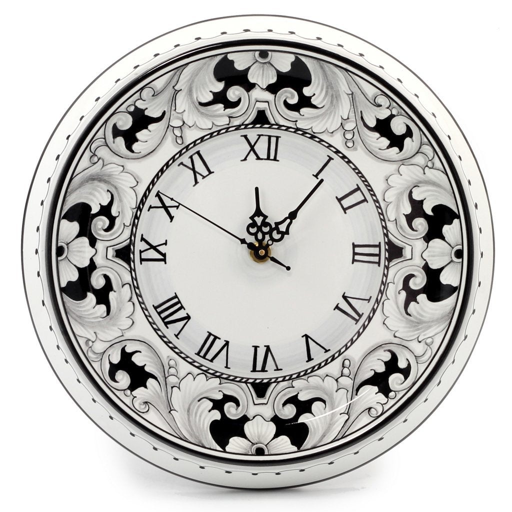 DERUTA VARIO NERO: Round Wall Clock