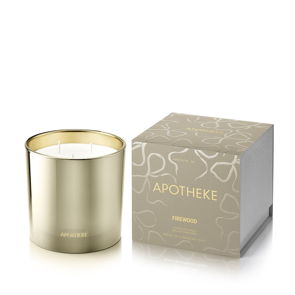 Firewood 3-Wick Candle APOTHEKE