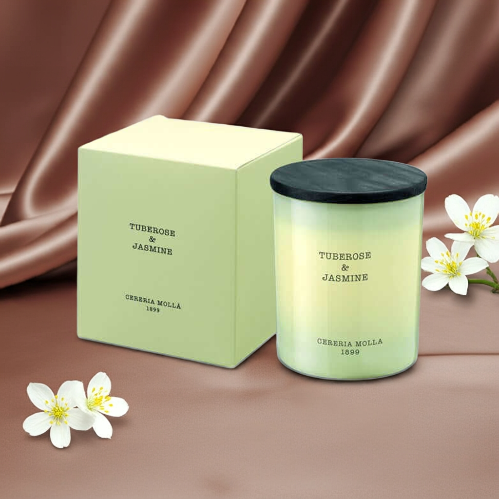 Cereria Molla - Tuberose & Jasmine Candle - 8 oz / 230 g - Coastous