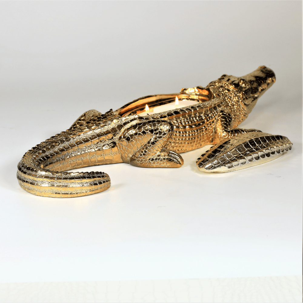 Gold Grand Alligator Candle