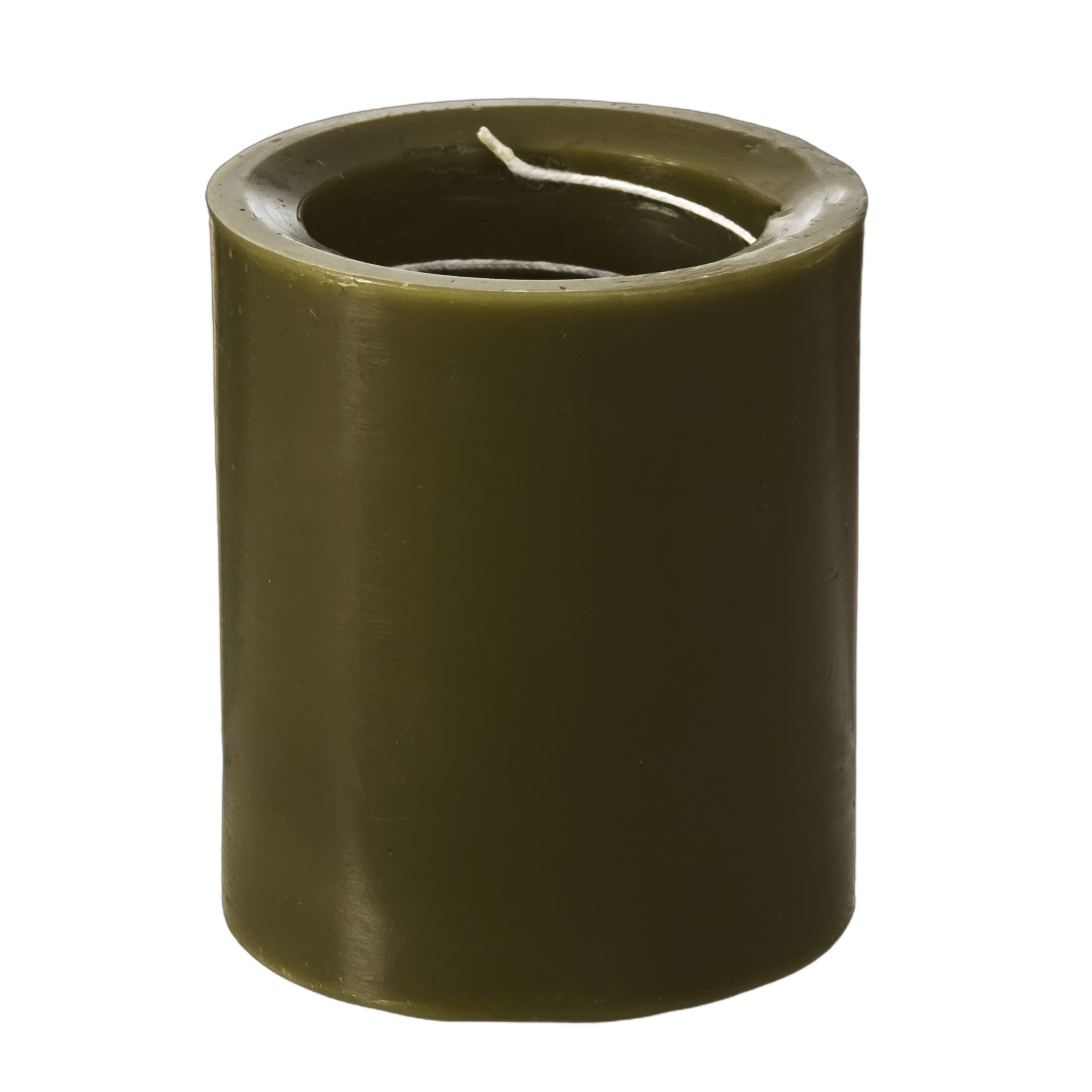 Amber and Moss Spiral Light Candles