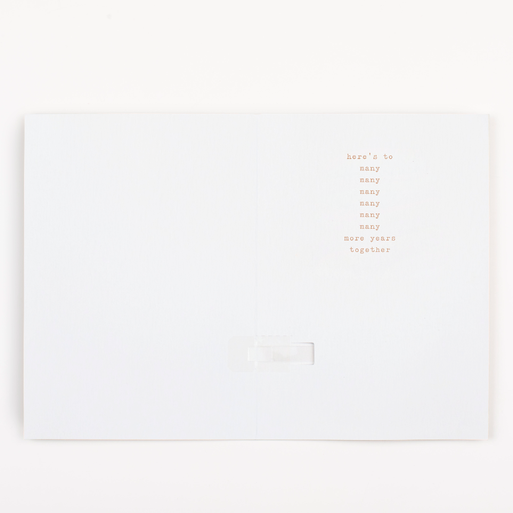 Endless Anniversary Card with Glitter Joker Greeting