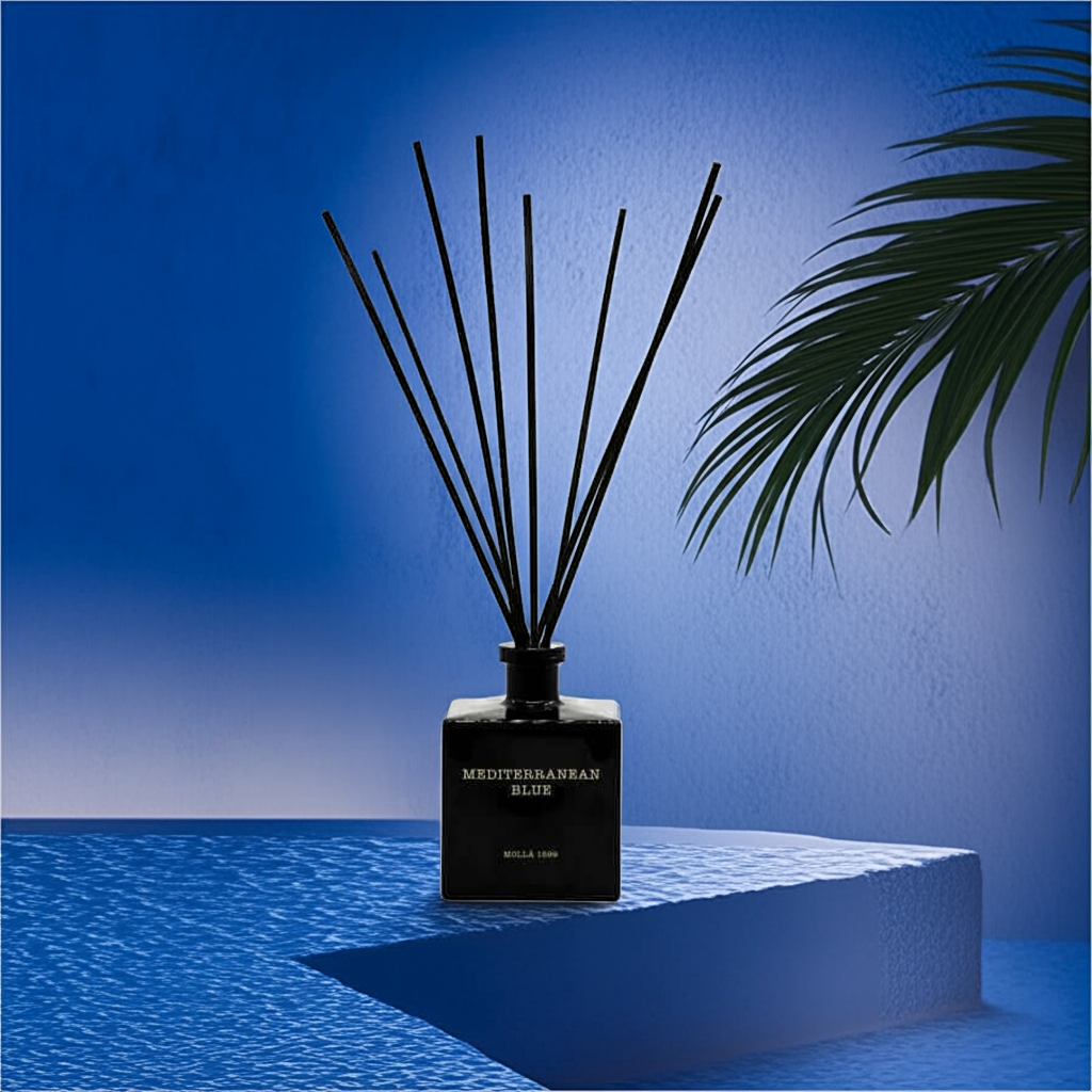 Cereria Molla - Premium Reed Diffuser - Mediterranean Blue - Coastous