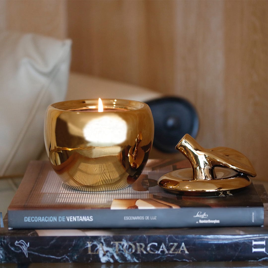 Gold Malus Apple Candle