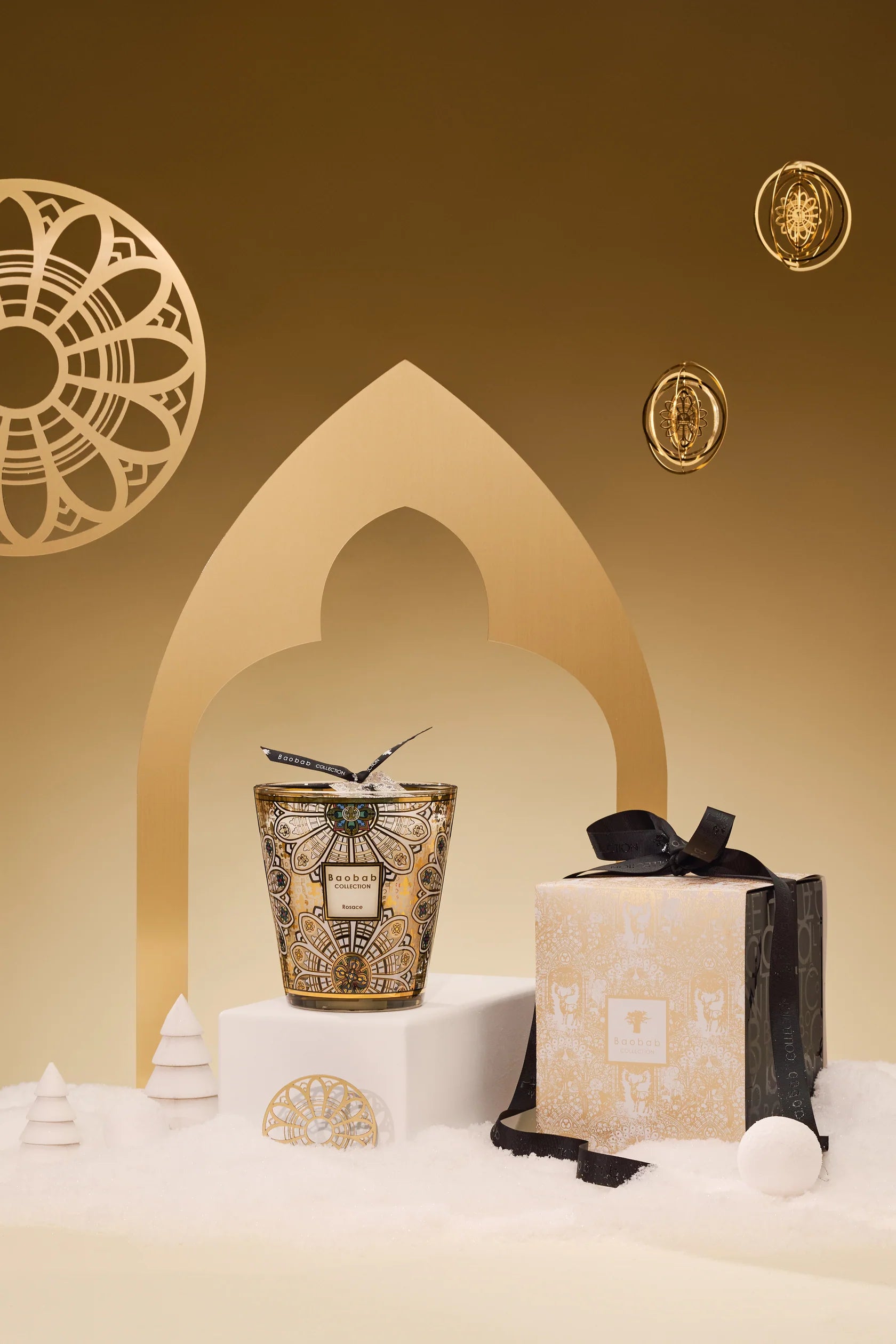 Baobab Collection - Limited Edition Candle Rosace - Fire - Wood Fire - Vetiver - Coastous