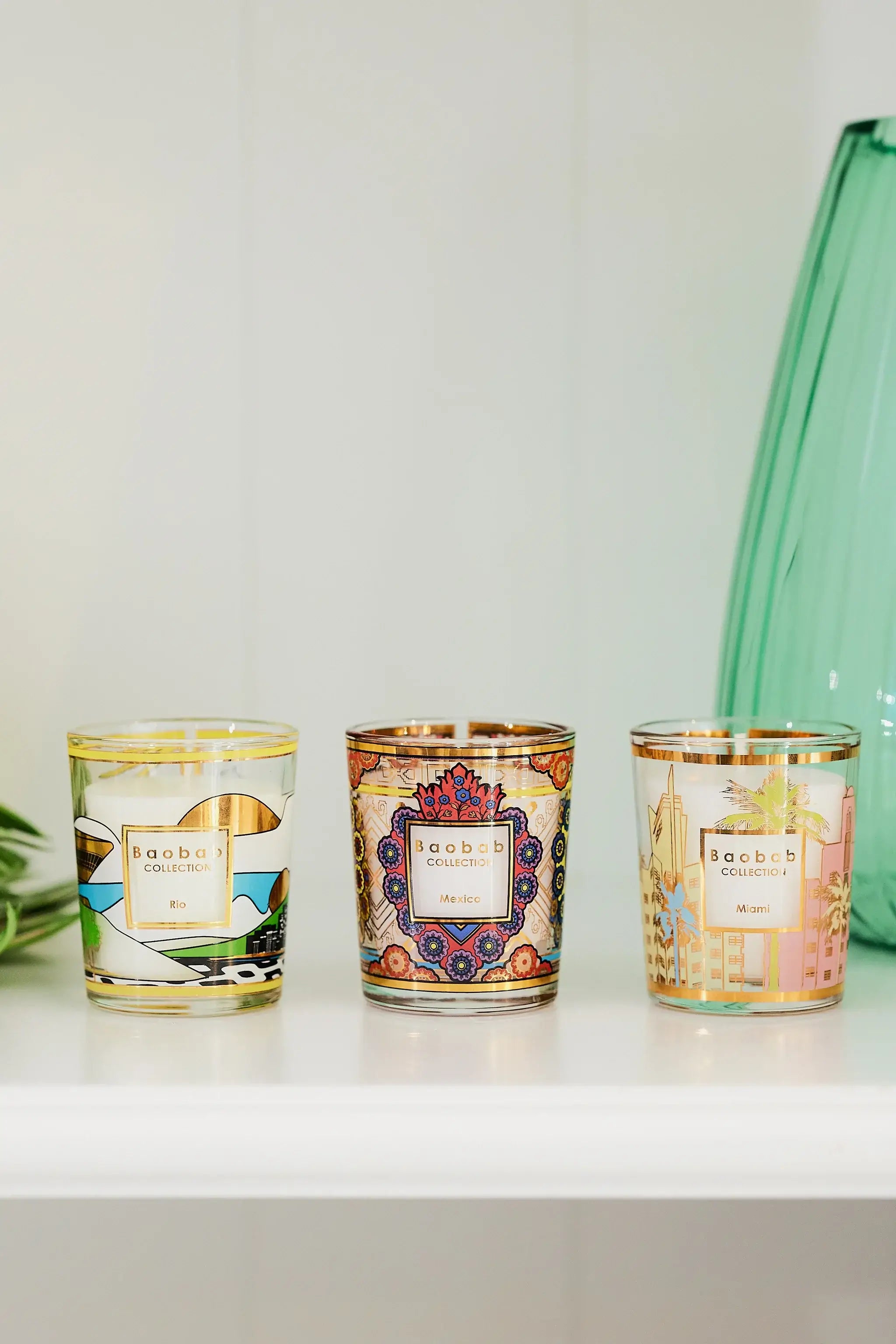 Baobab Collection - TRIO TRAVEL CANDLES RIO-MEXICO-MIAMI - Coastous