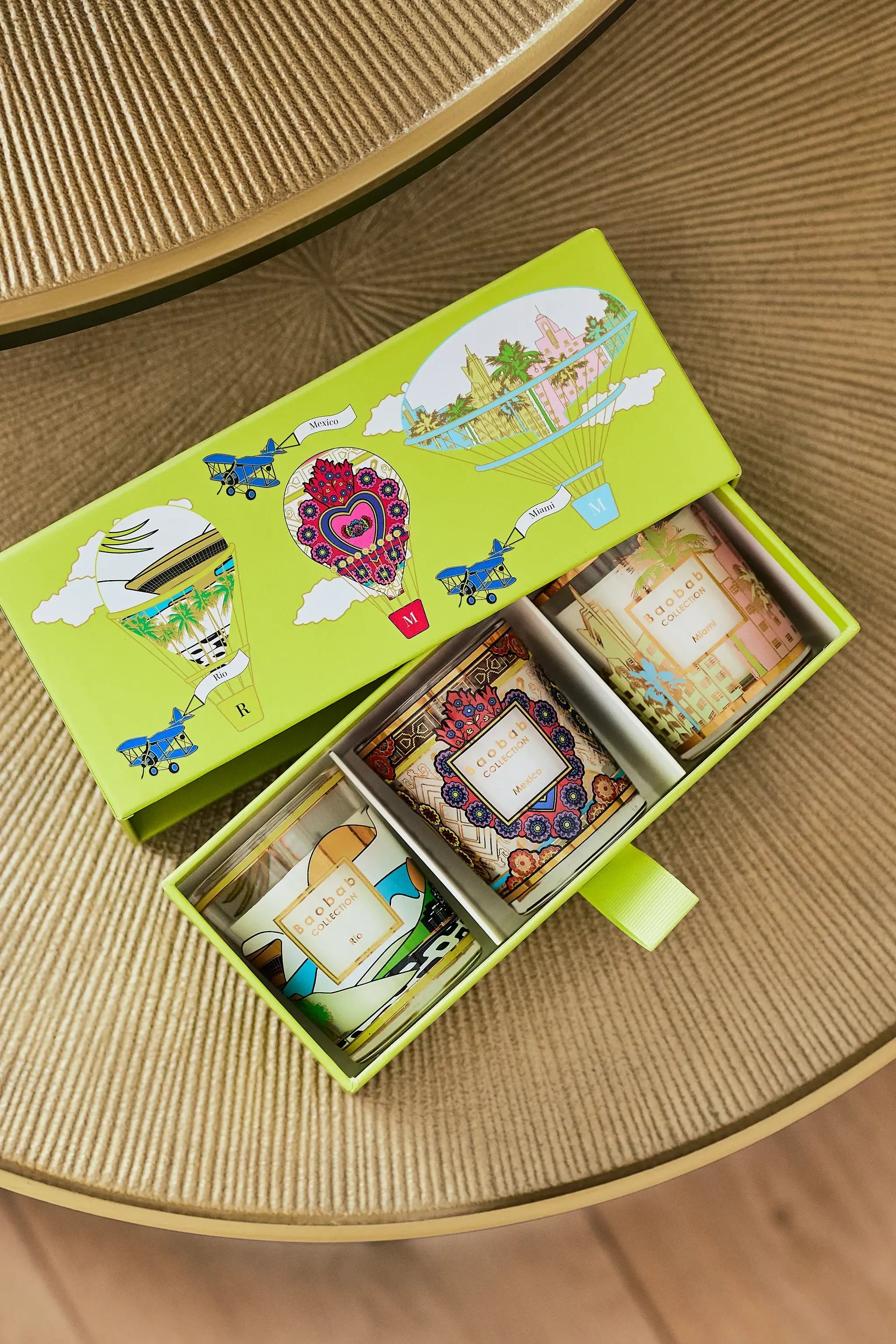 Baobab Collection - TRIO TRAVEL CANDLES RIO-MEXICO-MIAMI - Coastous