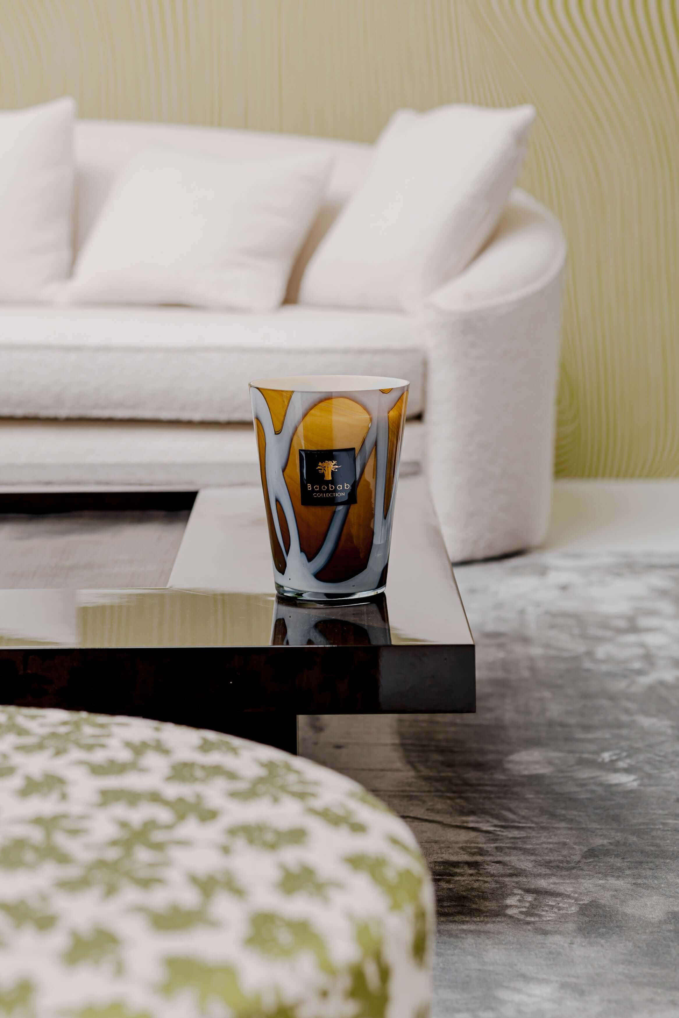 Baobab Collection - Candle Stones Agate - Bergamot-Açai berry-Amber - MAX16 - Coastous