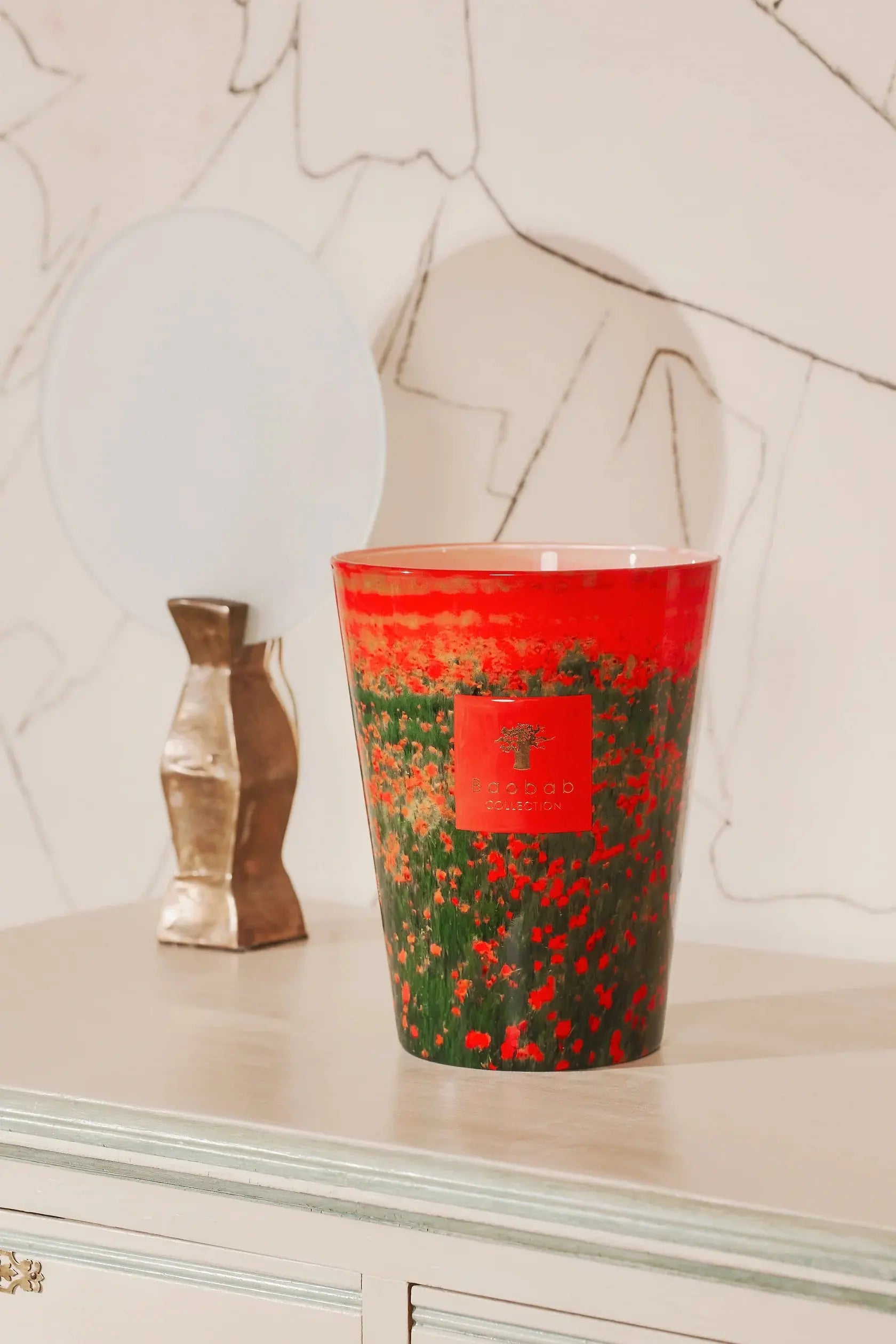 Baobab Collection - Arty Flowers Poppies Candle
