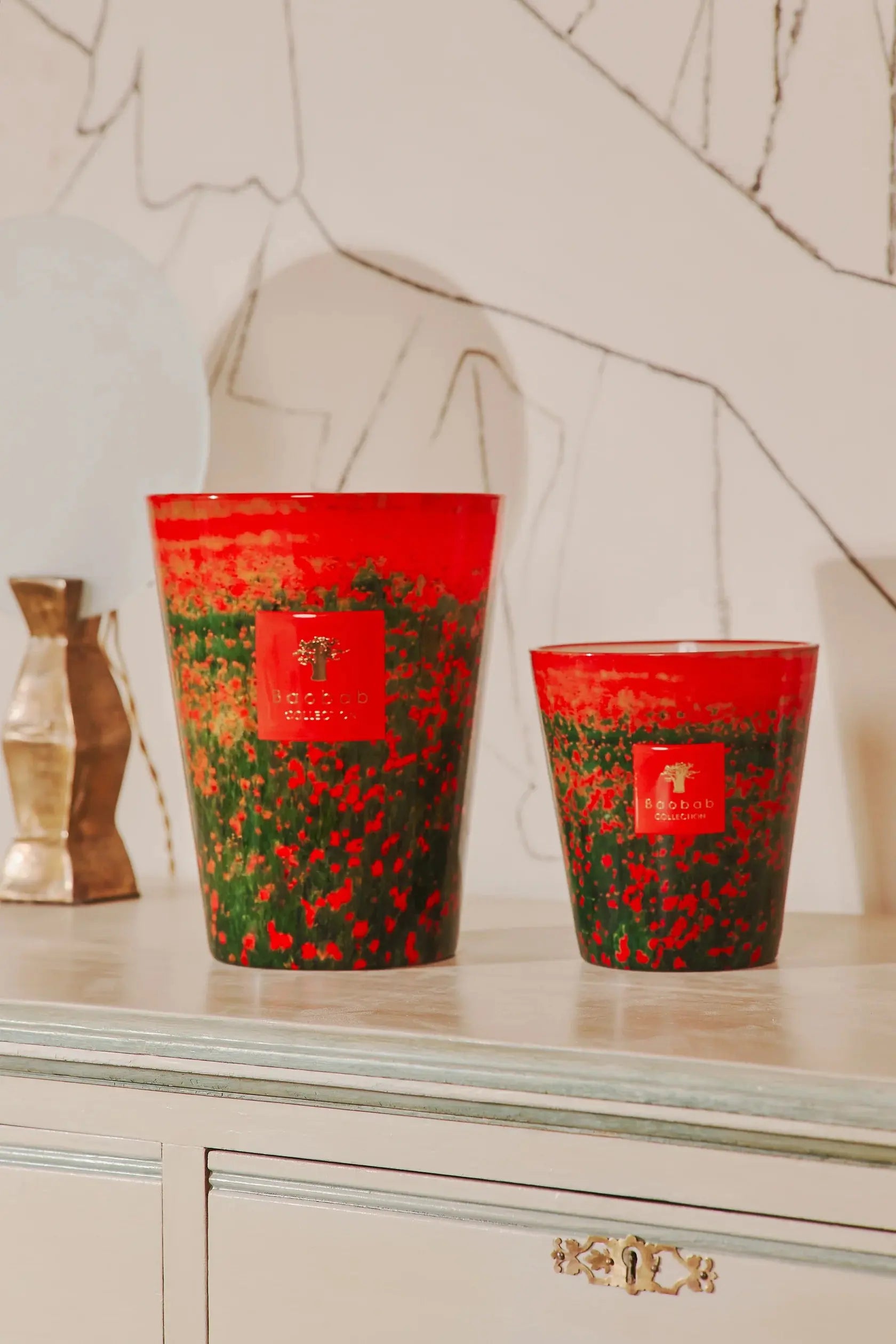 Baobab Collection - Arty Flowers Poppies Candle
