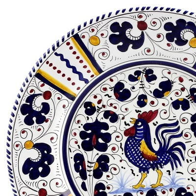 ORVIETO BLUE ROOSTER: Pre Pack Dinner Plate + Coupe Bowl + Mug