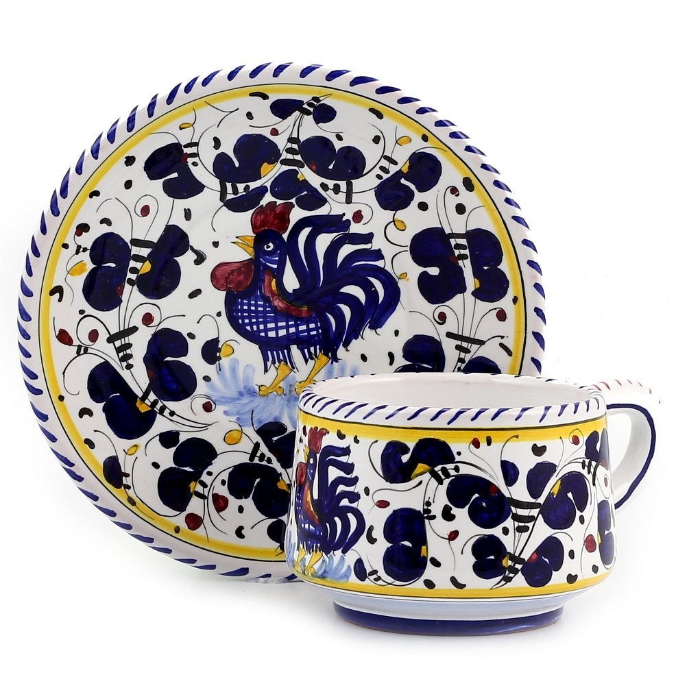 ORVIETO BLUE ROOSTER: 5 Pieces Place Setting