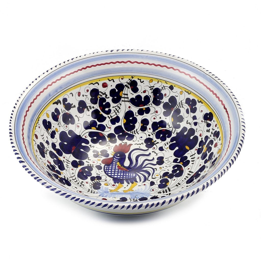 ORVIETO BLUE ROOSTER: Serving pasta bowl (Large)