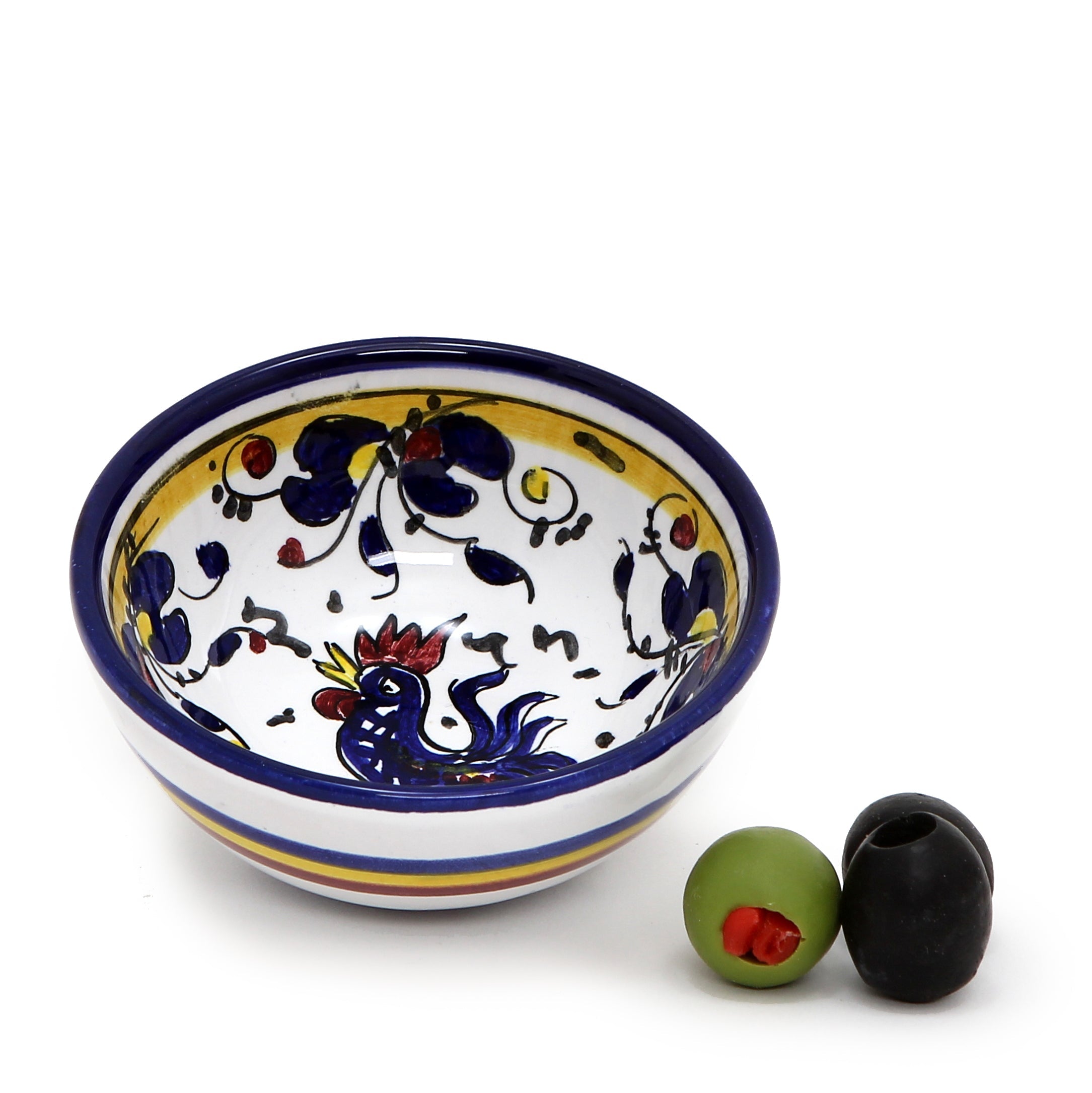ORVIETO BLUE ROOSTER: Small Condiment Bowl (1 Cup)