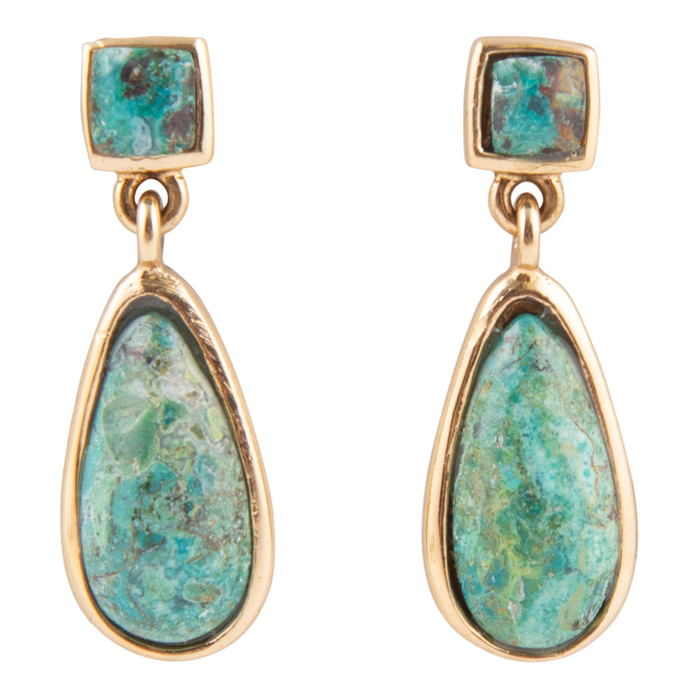 Smooth Teardrop Earring - Chrysocolla Barse Jewelry