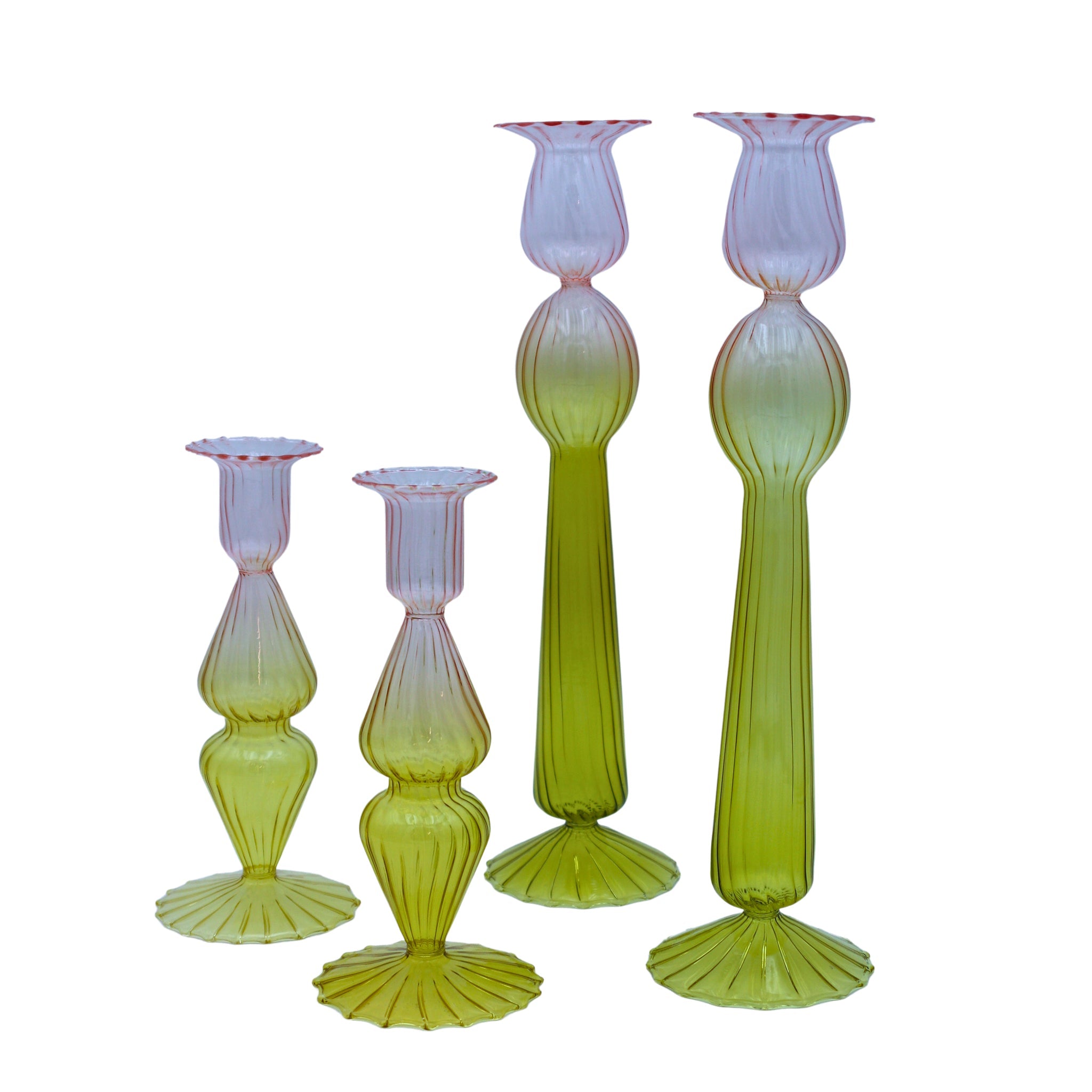 Bergamot Met Rose Candle Holder - Set of 4 Ro'Table