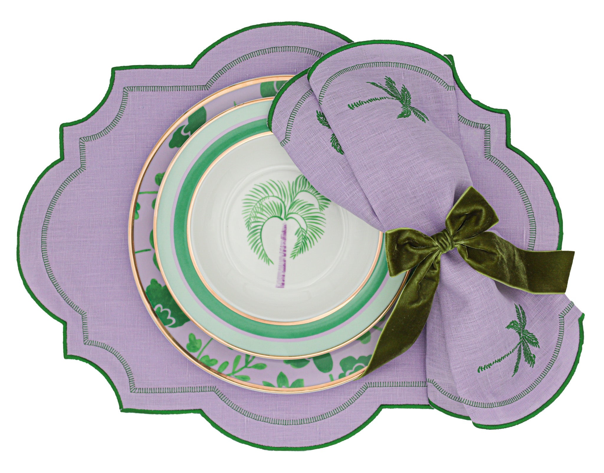 Bernadette Palm Soup Bowl - Set of 4 (+1 Bonus Bowl) Ro'Table