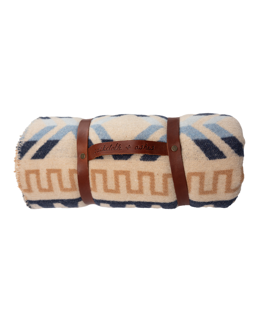 Leather Blanket Roll Blanket