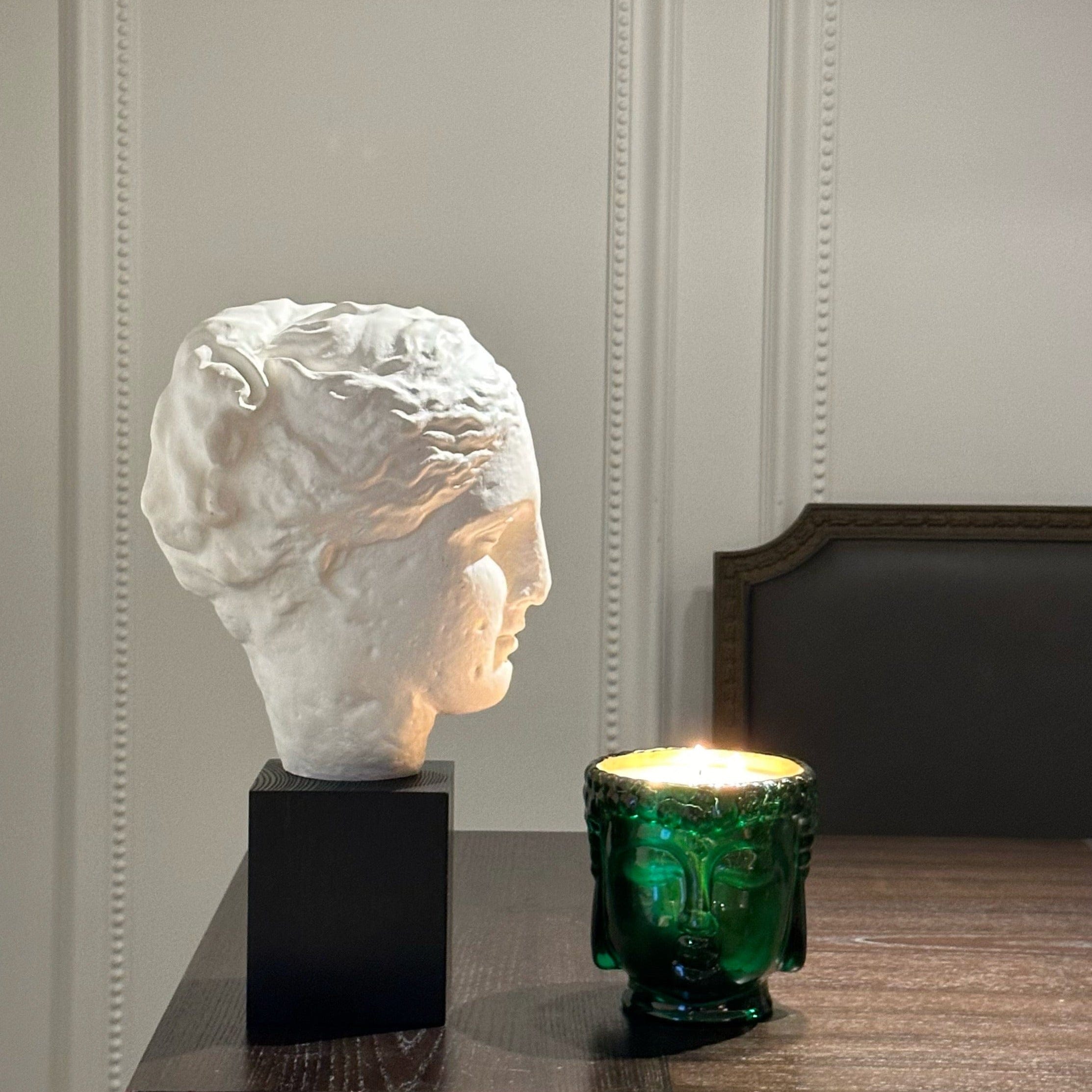 Cleopatra | 24K Gold Emerald Green Glass Buddha Royale