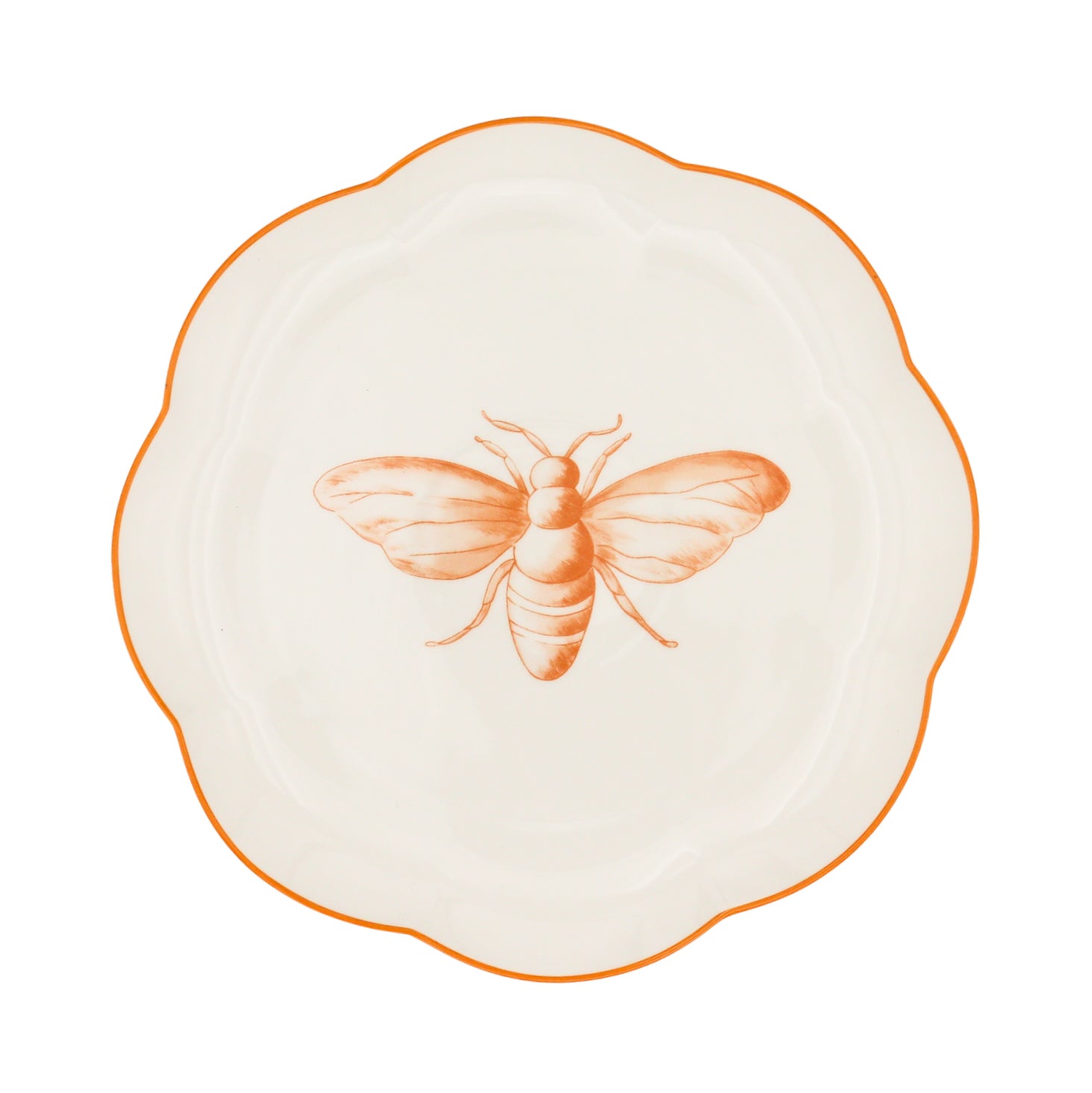 Bumble Homecoming Scalloped Starter Plate - Case of 12 Plates (+3 Bonus Plates) Ro'Table