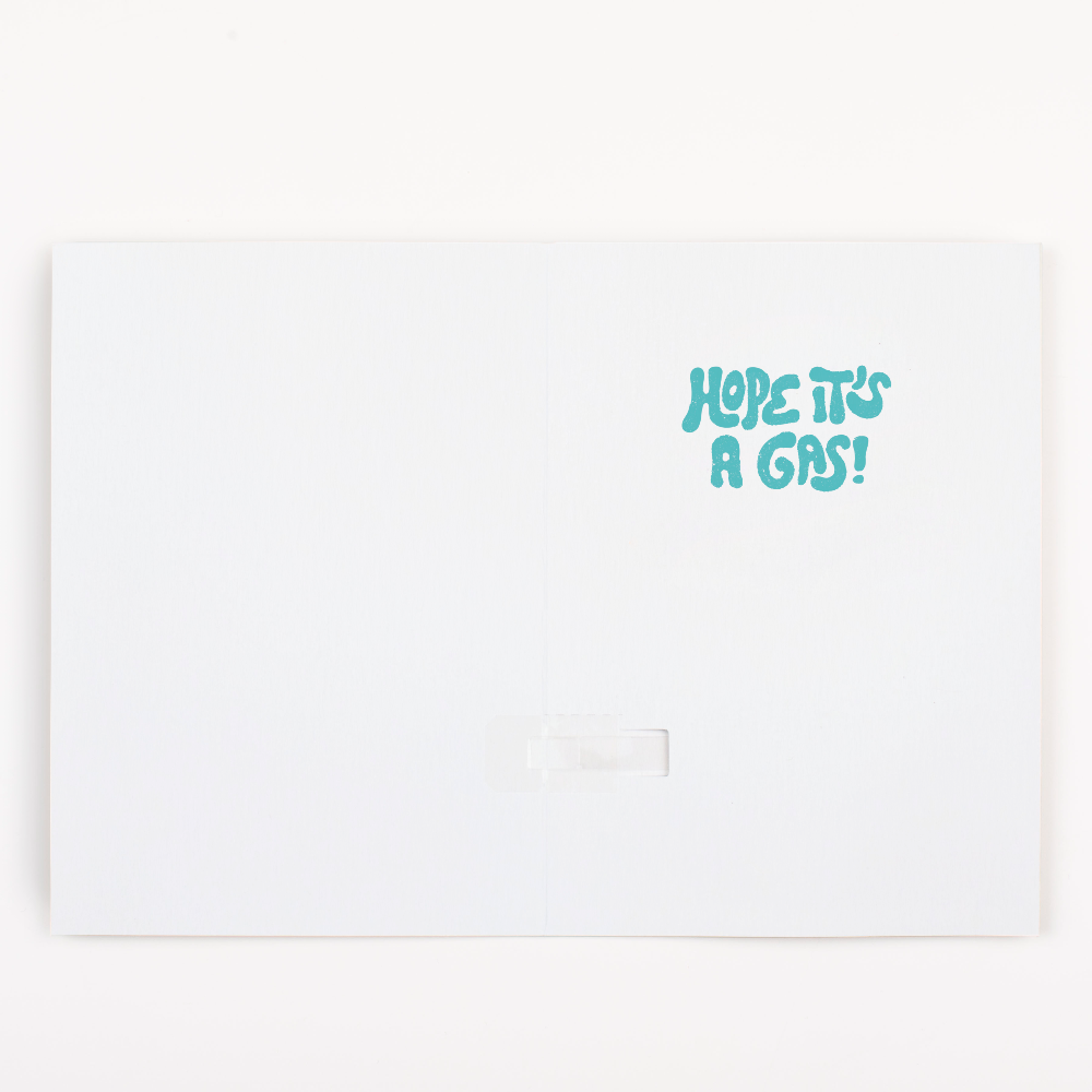 Endless Burp Day Card with Glitter Joker Greeting