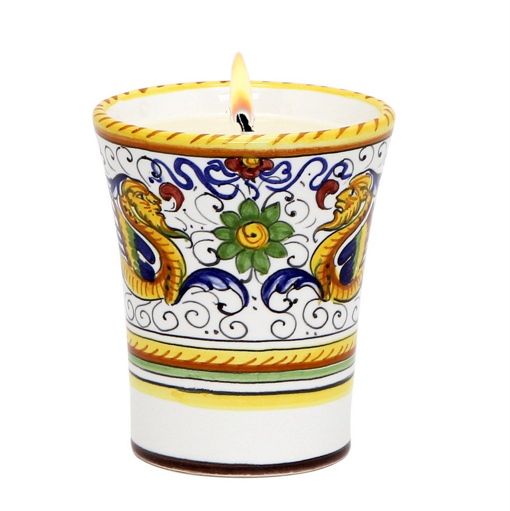 DERUTA CANDLES: Deluxe Precious Flared Candle RAFFAELLESCO DELUXE Design