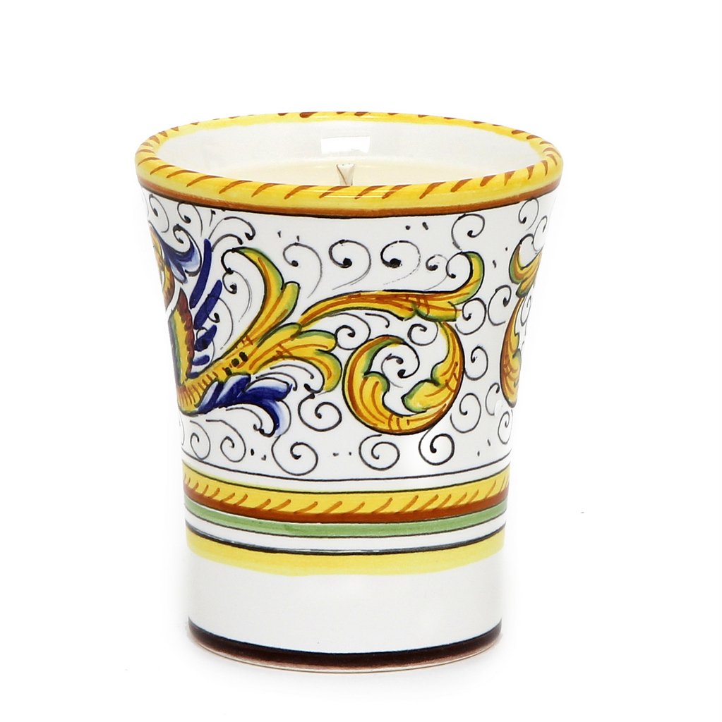 DERUTA CANDLES: Deluxe Precious Flared Candle RAFFAELLESCO DELUXE Design