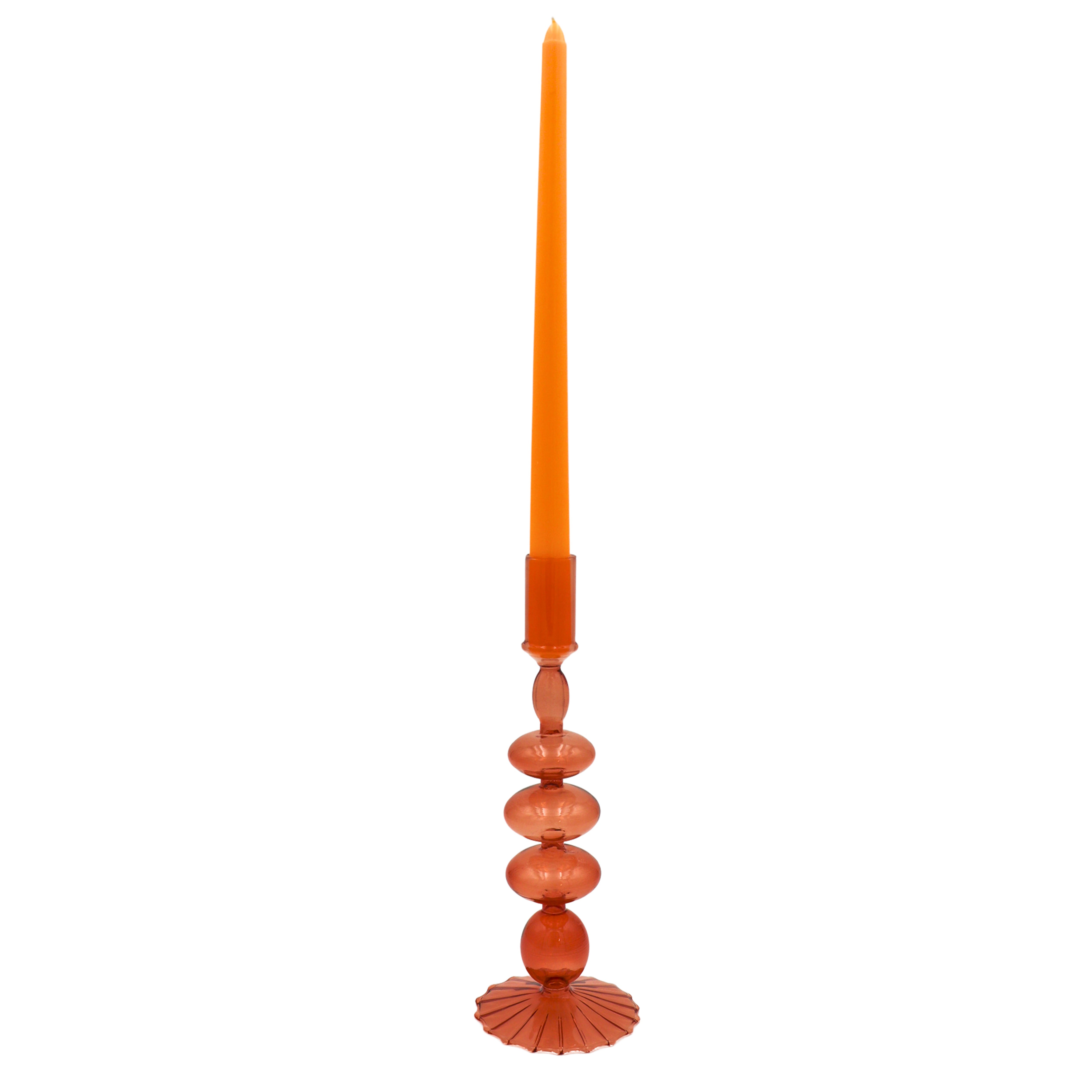 Café Brown Candle Holder - Pair Ro'Table