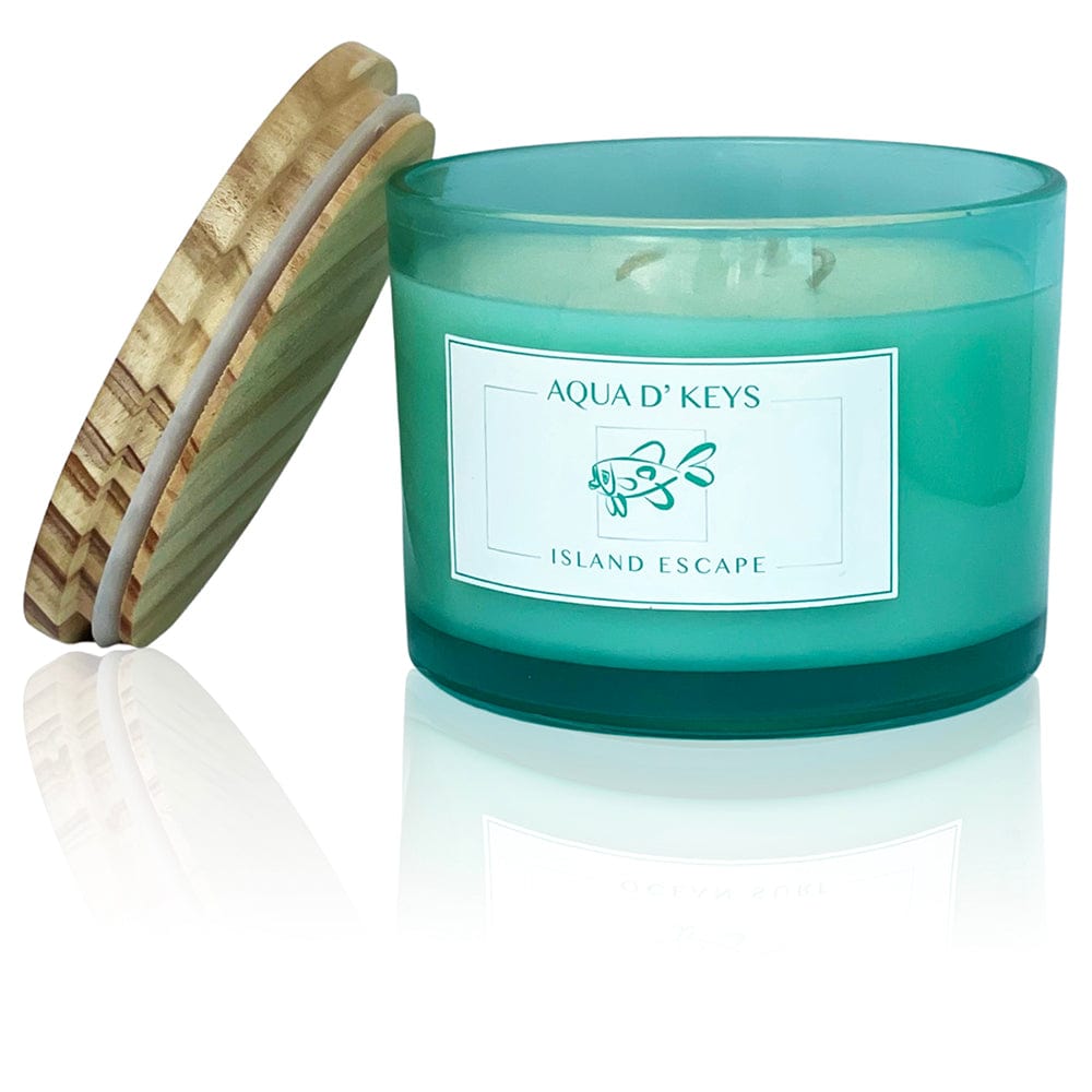 Island Escape Hand Poured Candle AQUA D' KEYS