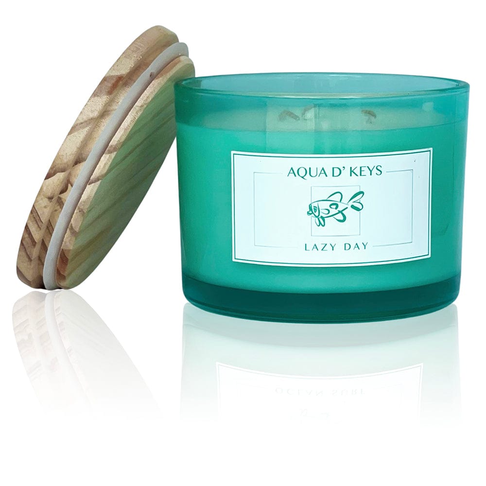 Lazy Day Hand Poured Candle AQUA D' KEYS