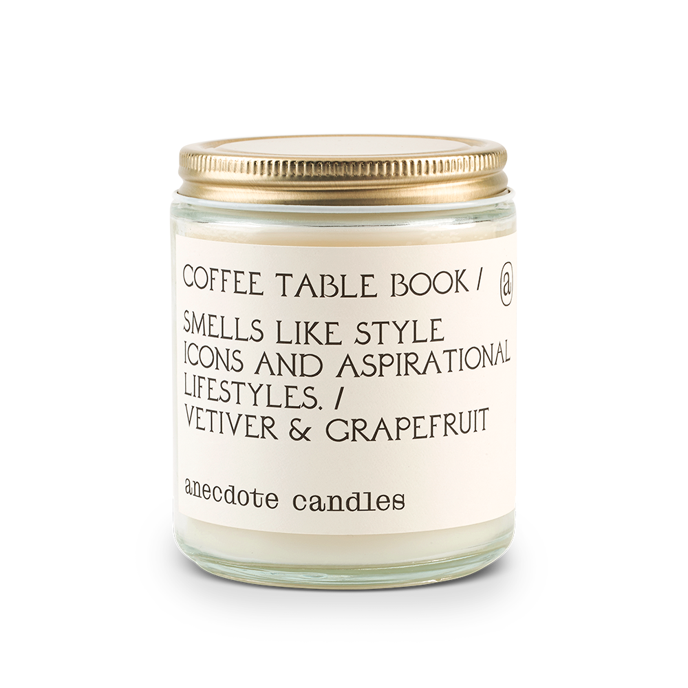 Coffee Table Book Anecdote Candles
